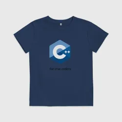 Детская футболка хлопок C++ for true coders