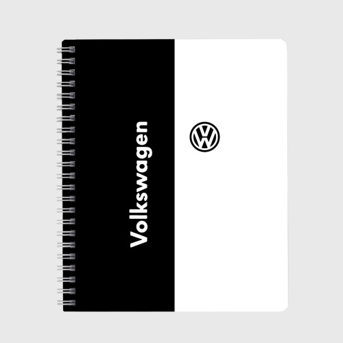 Тетрадь Volkswagen, цвет крупная клетка