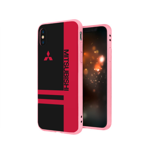 Чехол для iPhone X матовый Mitsubishi - фото 3