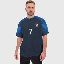 Мужская футболка oversize 3D Griezmann home 18-19 WC - фото 2