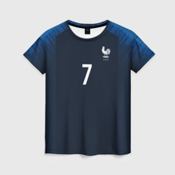 Женская футболка 3D Griezmann home 18-19 WC