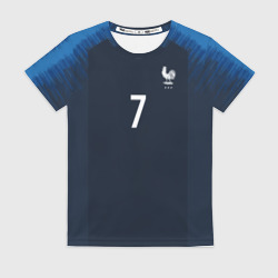 Женская футболка 3D Griezmann home 18-19 WC