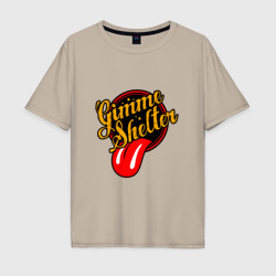 Мужская футболка хлопок Oversize The Rolling Stones - Gimme Shelter