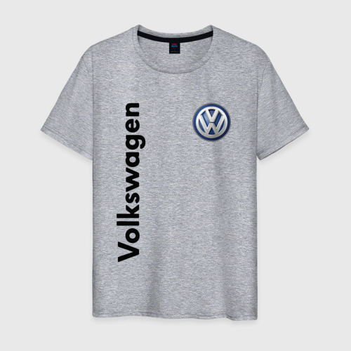 Мужская футболка хлопок Volkswagen, цвет меланж