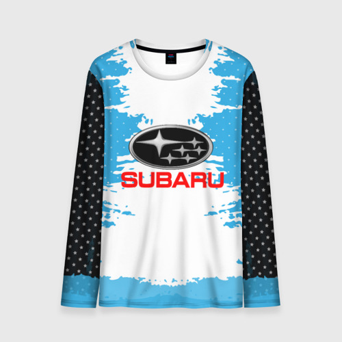 Мужской лонгслив 3D Subaru