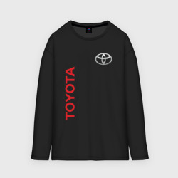 Женский лонгслив oversize хлопок Toyota