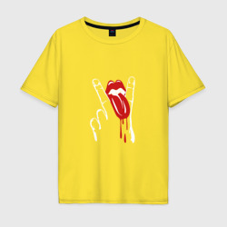 Мужская футболка хлопок Oversize The Rolling Stones