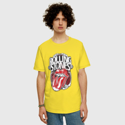 Мужская футболка хлопок Oversize The Rolling Stones - фото 2