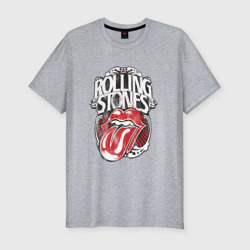 Мужская футболка хлопок Slim The Rolling Stones