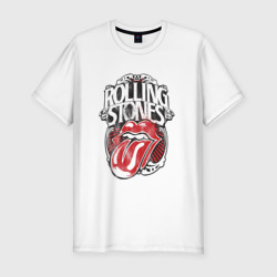 Мужская футболка хлопок Slim The Rolling Stones