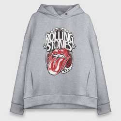 Женское худи Oversize хлопок The Rolling Stones