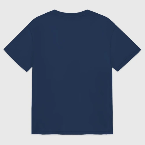 Женская футболка хлопок Oversize с принтом Cat no banana meme, вид сзади #1