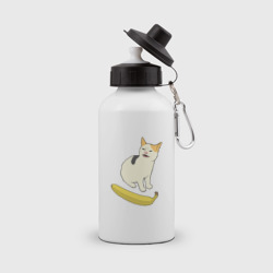 Бутылка спортивная Cat no banana meme