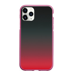 Чехол для iPhone 11 Pro Max матовый Red Carbon