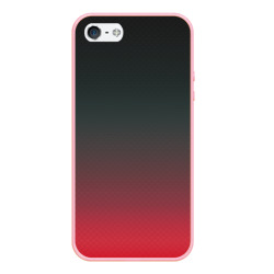Чехол для iPhone 5/5S матовый Red Carbon