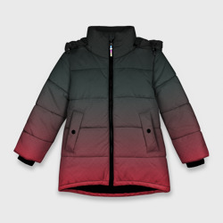 Зимняя куртка для девочек 3D Red Carbon