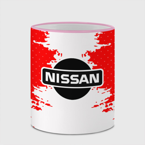 Кружка с полной запечаткой Nissan, цвет Кант розовый - фото 4