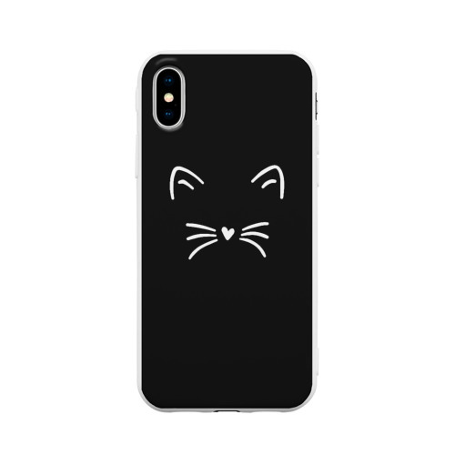Чехол для iPhone X матовый Моська Фото 01 Чехол для iPhone X матовый Моська Фото 01