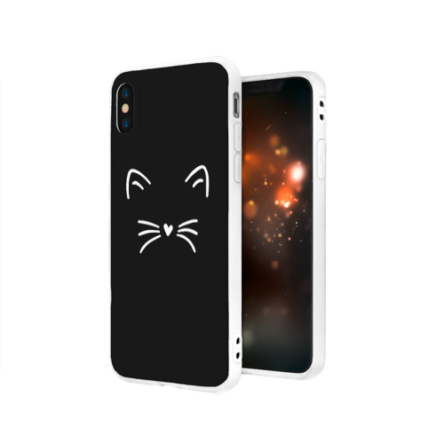 Чехол для iPhone X матовый Моська Фото 01 Чехол для iPhone X матовый Моська Фото 01