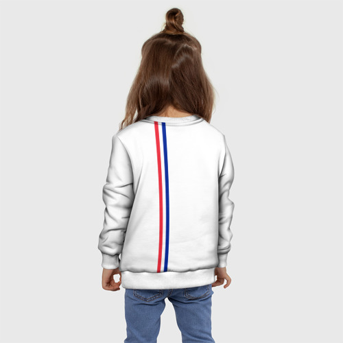 Детский свитшот 3D Франция, лента с гербом, цвет 3D печать - фото 8