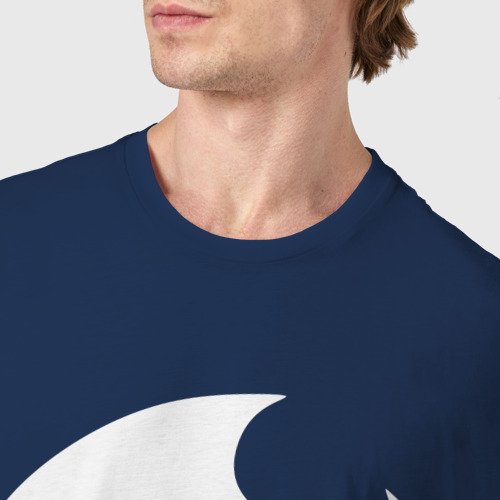 Мужская футболка хлопок Dragon Fortnite, цвет темно-синий - фото 6