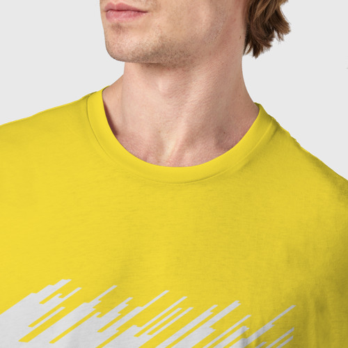 Мужская футболка хлопок Porsche retro, цвет желтый - фото 6