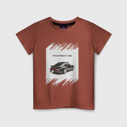 Детская футболка хлопок Porsche retro