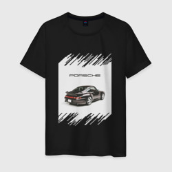 Porsche retro – Футболка из хлопка с принтом купить со скидкой в -20%