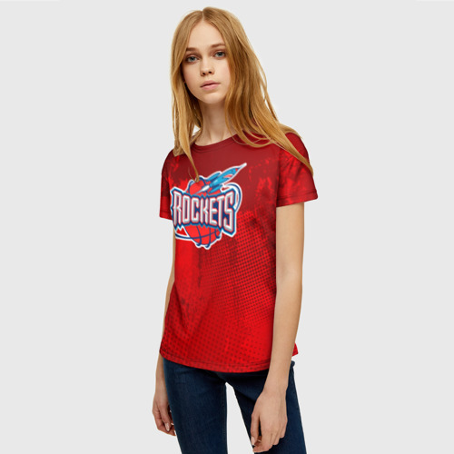 Женская футболка 3D Ракета Рокетс, цвет 3D печать - фото 3