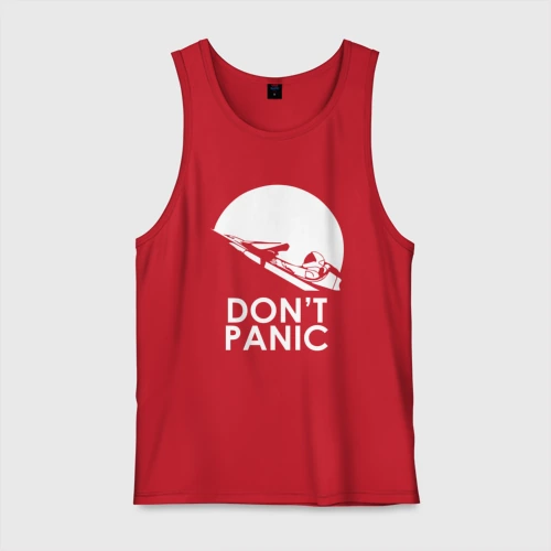 Мужская майка хлопок Don't Panic