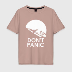 Мужская футболка хлопок Oversize Don't Panic