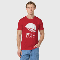 Мужская футболка хлопок Don't Panic - фото 2