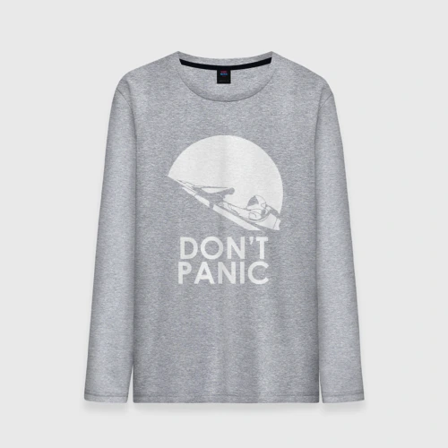 Мужской лонгслив хлопок Don't Panic
