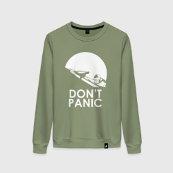 Женский свитшот хлопок Don't Panic