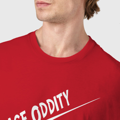 Мужская футболка хлопок Space Oddity, цвет красный - фото 6