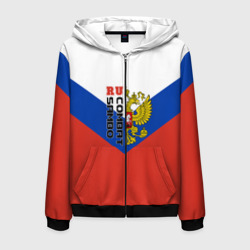 Мужская толстовка 3D на молнии Combat sambo RU