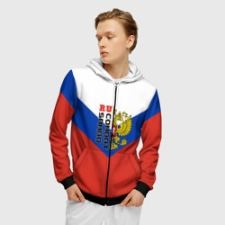 Мужская толстовка 3D на молнии Combat sambo RU - фото 2