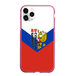 Чехол для iPhone 11 Pro Max матовый Combat sambo RU