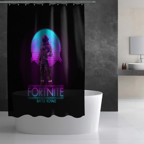Штора 3D для ванной Fortnite Battle Royale - фото 3
