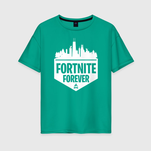 Женская футболка хлопок Oversize Fortnite Forever Фото 01 Женская футболка хлопок Oversize Fortnite Forever Фото 01