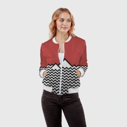 Женский бомбер 3D Твин Пикс - фото 2