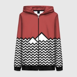 Женская толстовка 3D на молнии Твин Пикс