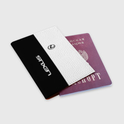 Обложка для паспорта матовая кожа Lexus - фото 2