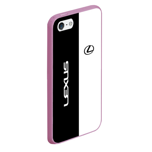 Чехол для iPhone 5/5S матовый Lexus, цвет розовый - фото 3