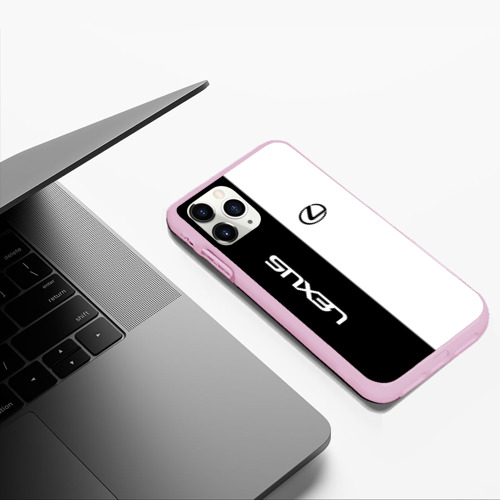 Чехол для iPhone 11 Pro Max матовый Lexus, цвет розовый - фото 5