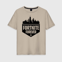 Женская футболка хлопок Oversize Fortnite Forever