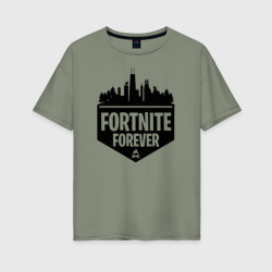 Женская футболка хлопок Oversize Fortnite Forever