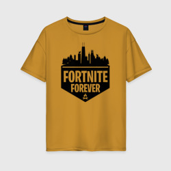 Женская футболка хлопок Oversize Fortnite Forever