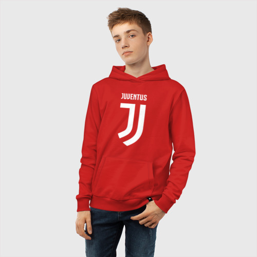 Детская толстовка хлопок Juventus FC, цвет красный - фото 6