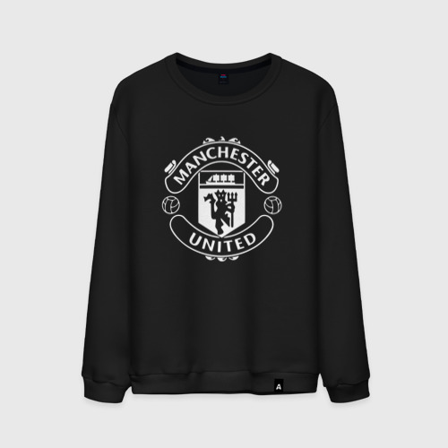 Мужской свитшот хлопок Manchester United, цвет черный